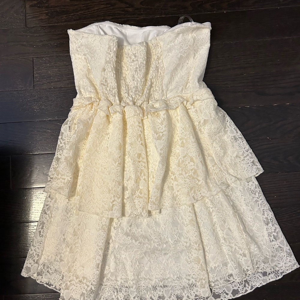 Altar'd State Cream Lace Kids Dress - Picture 5 of 5